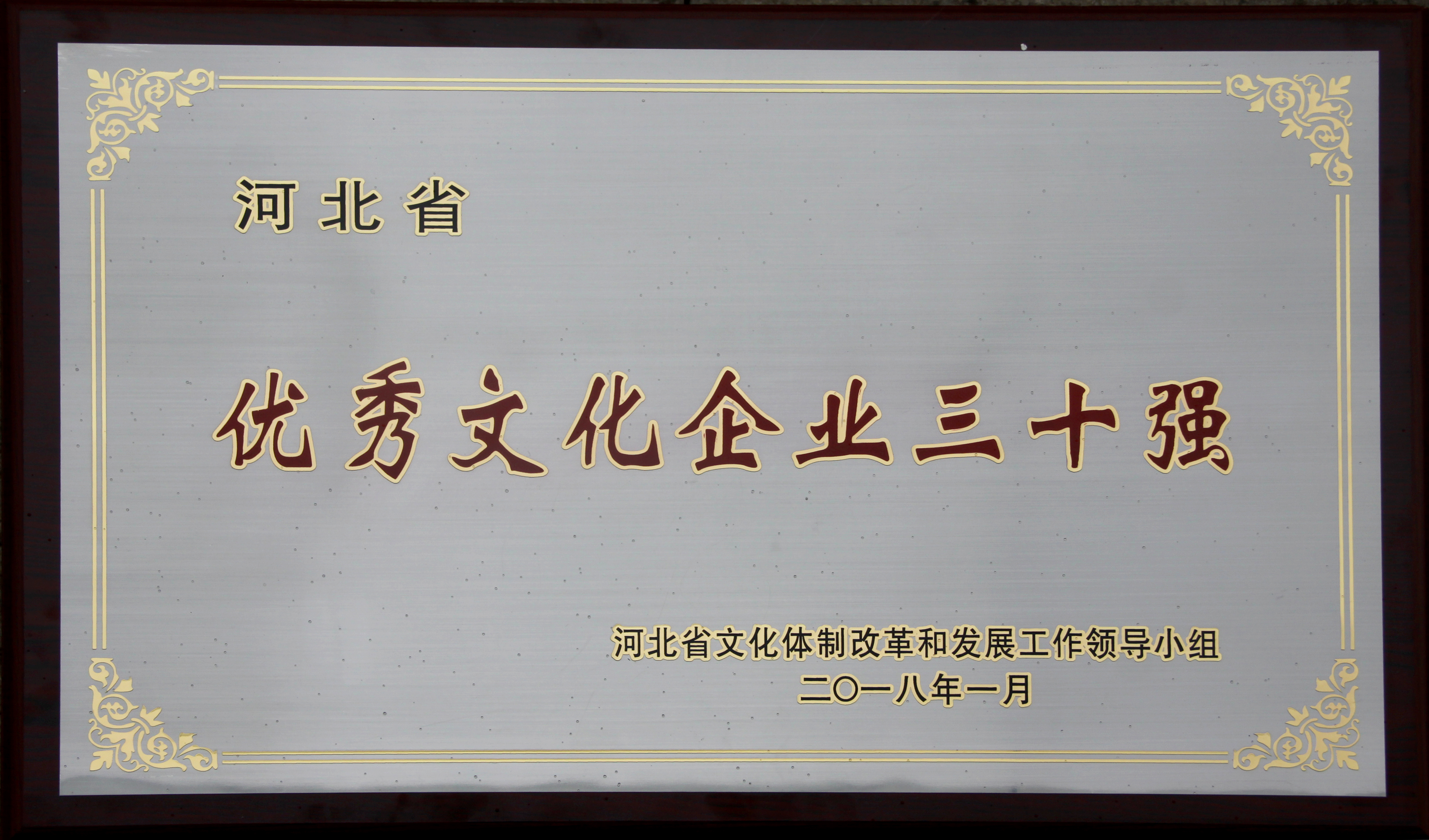 河北省優(yōu)秀文化企業(yè)30強